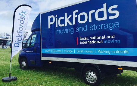 Moving van ready for house relocation in Manchester