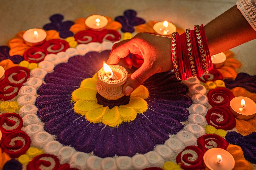 Rangoli on Diwali