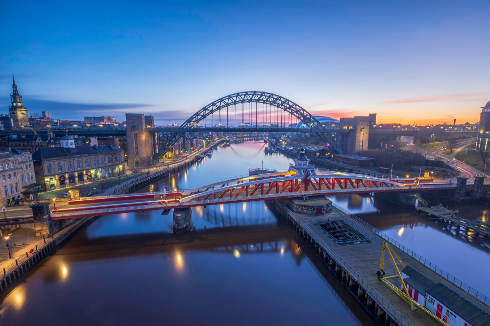 Pickfords removal van on a residential street in Newcastle