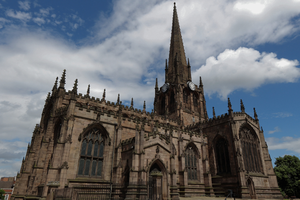 Residential street and housing in Rotherham, South Yorkshire, UK