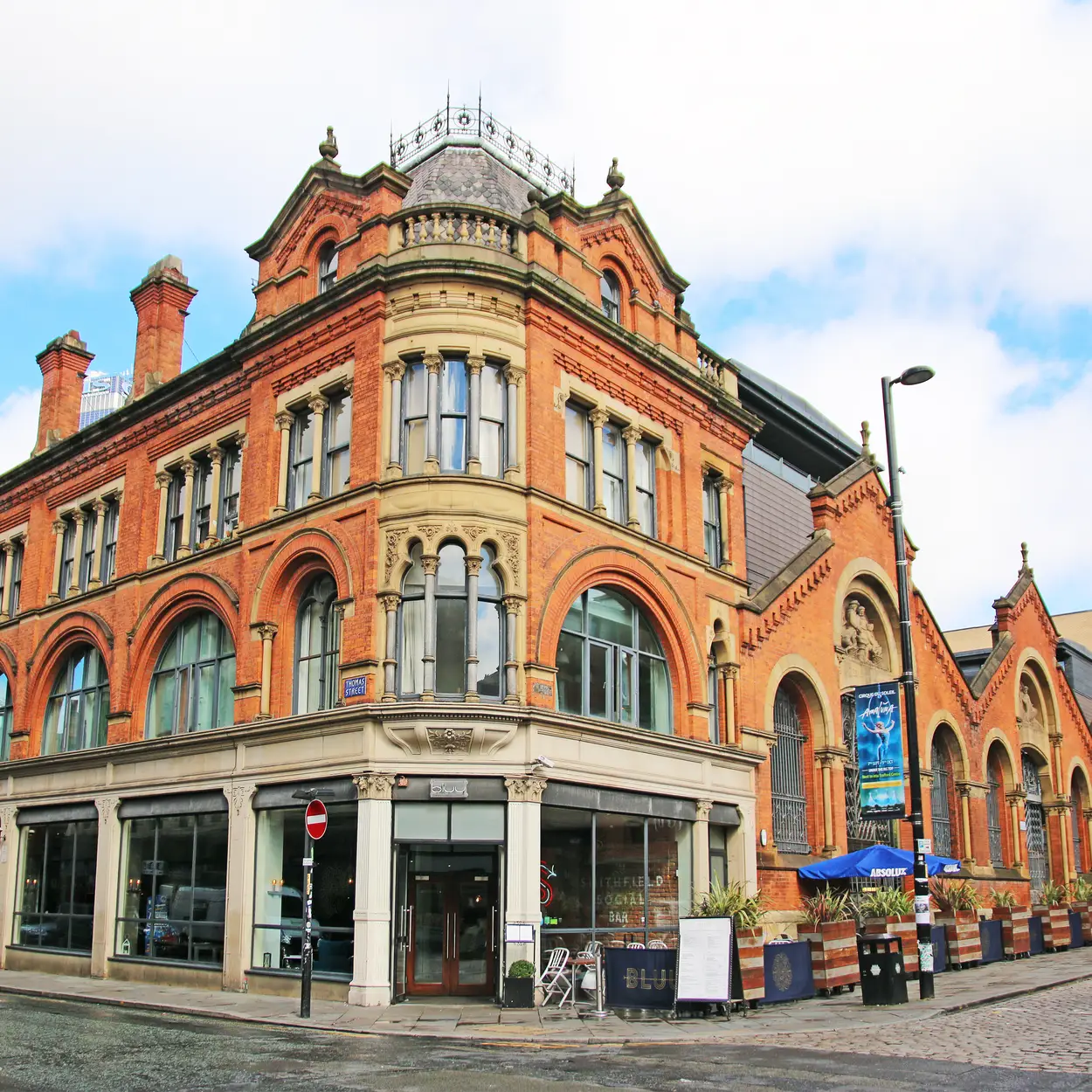 Street art mural in Manchester’s Northern Quarter, popular with students