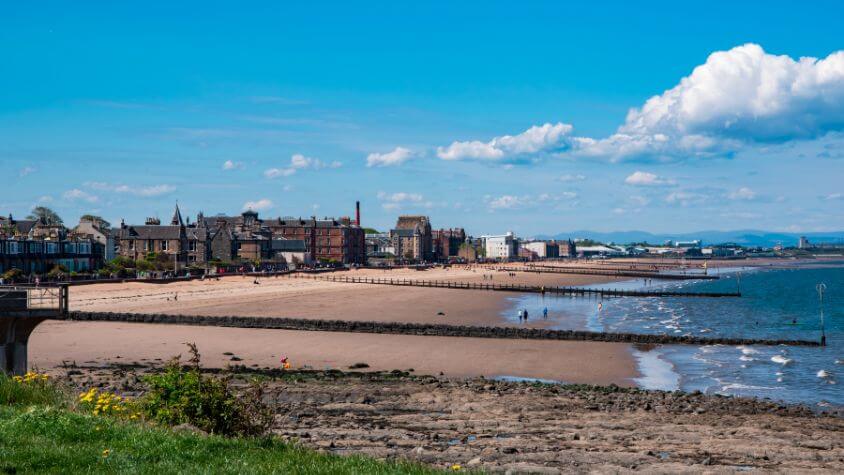 Portobello beach - best place to live in Edinburgh for retirees