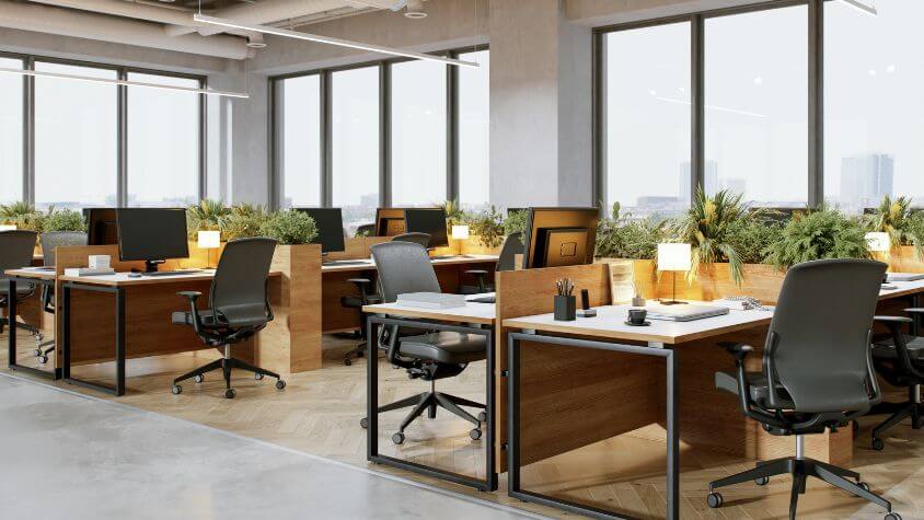 Renting a co-working space is an alternative to running a business from a storage unit