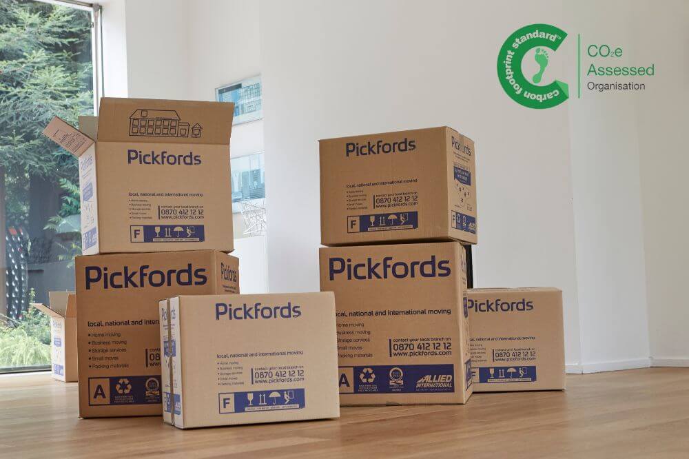 Pickfords is a carbon assessed removal company