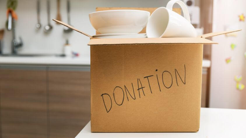 Donate unused kitchen items