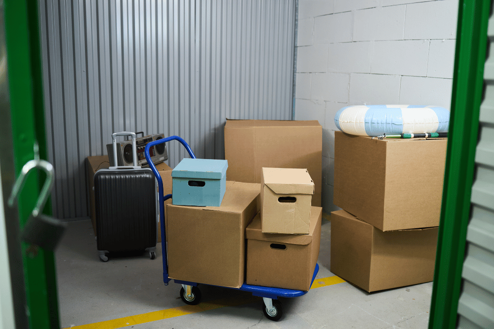 self storage moving house boxes temporary storage