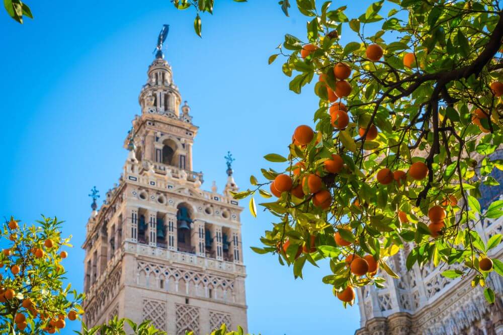 Seville, Spain. Spain is one of the easiest countries to move to from the UK 