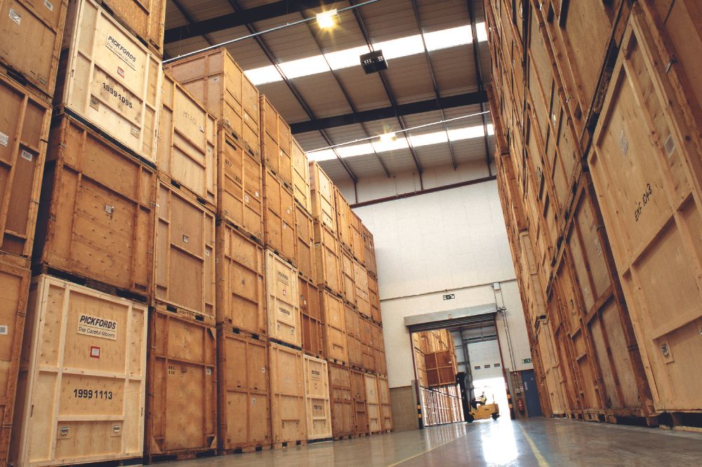 An image of Pickfords storage warehouse